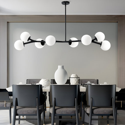 Mercer41 Mardith 8 Light Dimmable Kitchen Island Pendant & Reviews